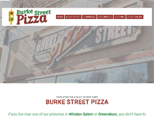 Tablet Screenshot of burkestreetpizza.com